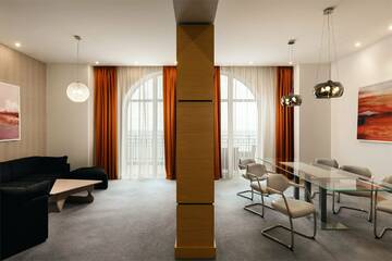 Фото номера Президентский Люкс Модерн с видом на море 5* Гостиница Riviera Sunrise г. Алушта 2