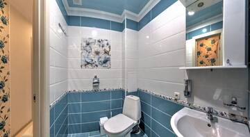 Фото номера Бирюзово-белый двухкомнатный  Гостевой дом Guest House Lora г. Алушта 6