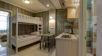 Фото номера Бирюзово-бежевый двухкомнатный Гостевой дом Guest House Lora г. Алушта 5
