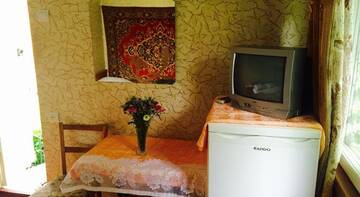 Фото номера Двухместный номер с 2 отдельными кроватями и общей ванной комнатой Гостиница Pansionat Kaissa г. Алушта 7
