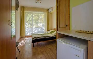 Фото номера Двухместный номер с 1 кроватью и балконом (для 2 взрослых и 1 ребенка) Гостевой дом Лаванда г. Алушта 18